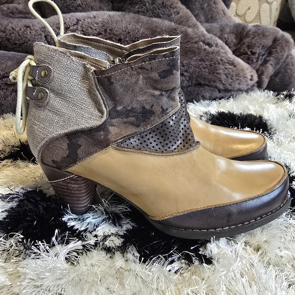 Corky's Elite Mixed Leather Ankle Booties